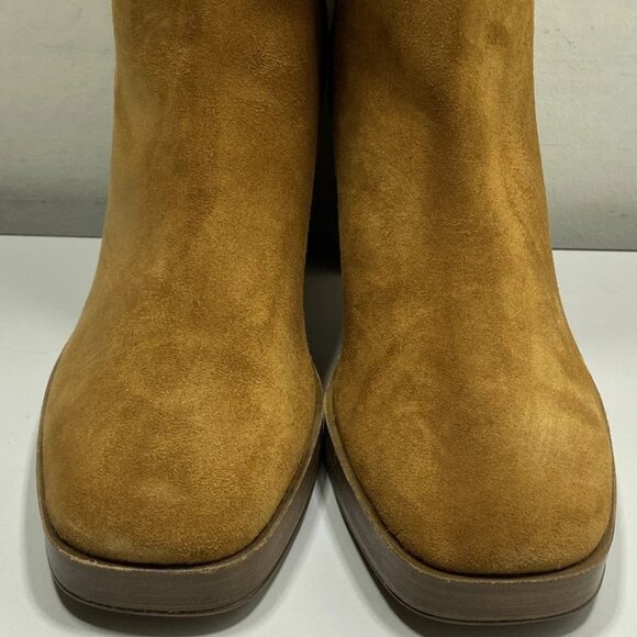 NEW FREE PEOPLE Echo Over-the-Knee Boots – Brown Size 9 – High Heel Platform - Picture 10 of 15